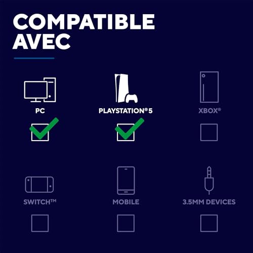 Thumbnail 6 de GXTrust Forta Casque sans Fil avec Licence Officielle PlayStation 5 – Noir/Blanc