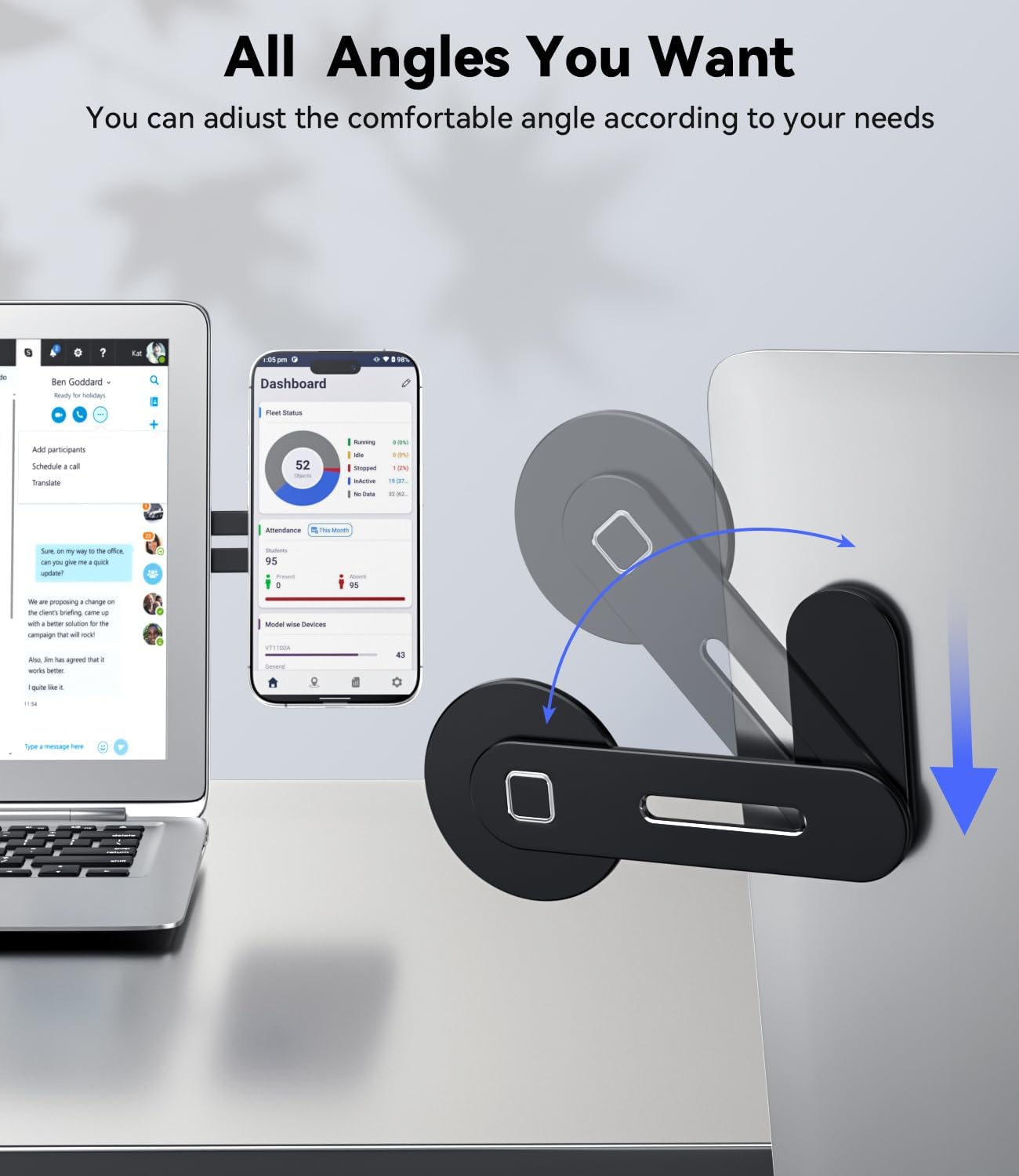 Thumbnail 4 de CloudValley Adjustable Laptop Stand for MagSafe phones