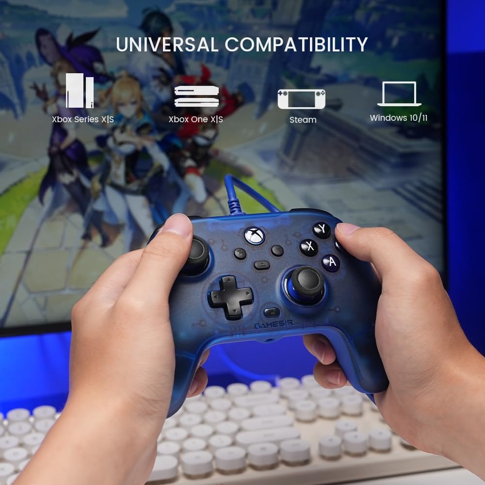 Thumbnail 1 de GameSir T7 manette filaire pour Xbox Series X|S, Xbox One et Windows 10/11 (jack 3,5 mm) – joysticks et gâchettes à effet Hall