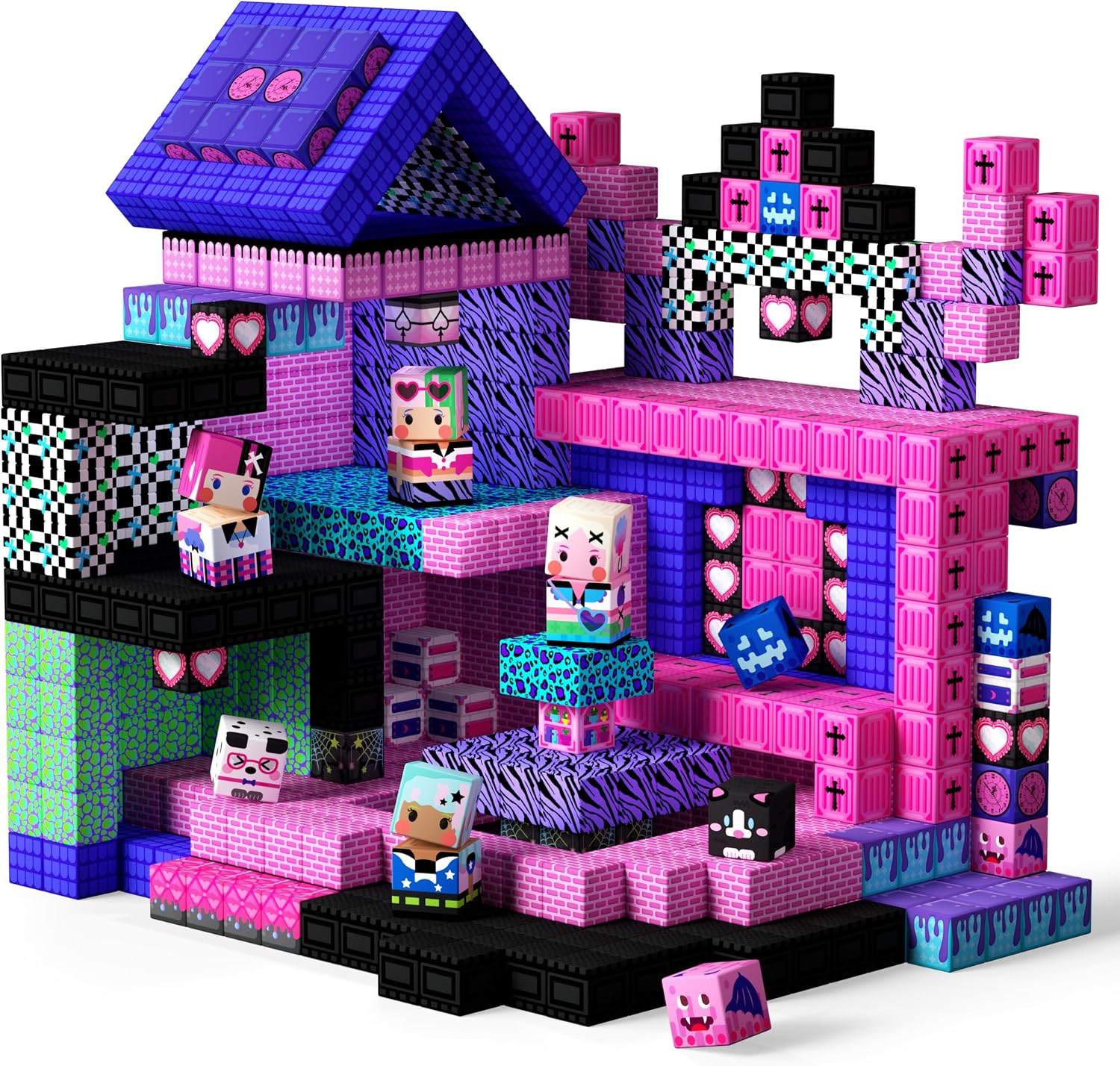 Detalle de GobiDex 100PCS Magnetic Blocks for Girls (MagWonder) — Magnet Building Toys Set for Creative Play & STEM