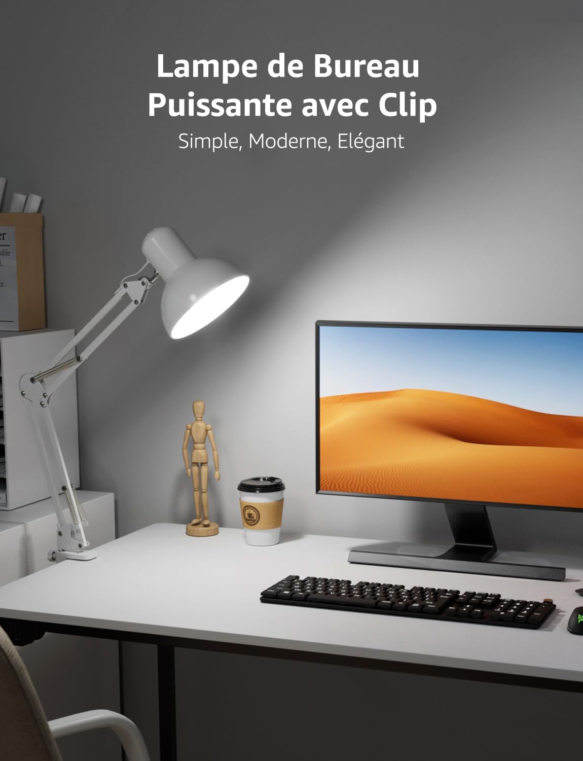 Thumbnail 1 de Lepro Lampe de Bureau Pince 15 cm
