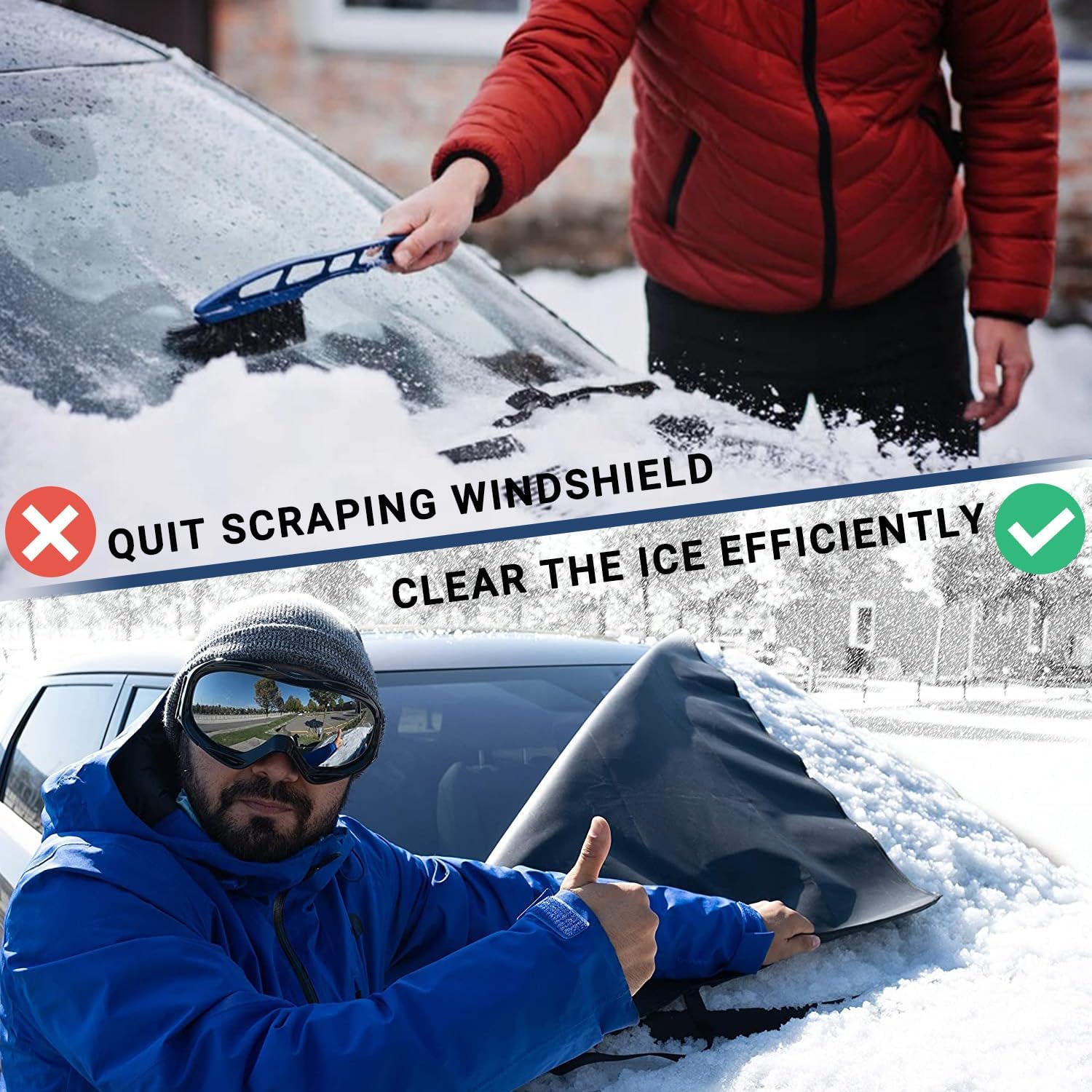 Detalle 2 de EcoZoro Windshield Snow Cover 74x47