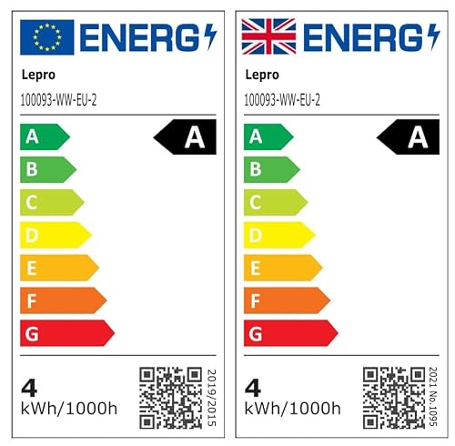 Thumbnail 9 de Lepro E27 Screw Bulb A‑Rated, 3.8W (60W equivalent), 806lm, 2700K Warm White — Pack of 2