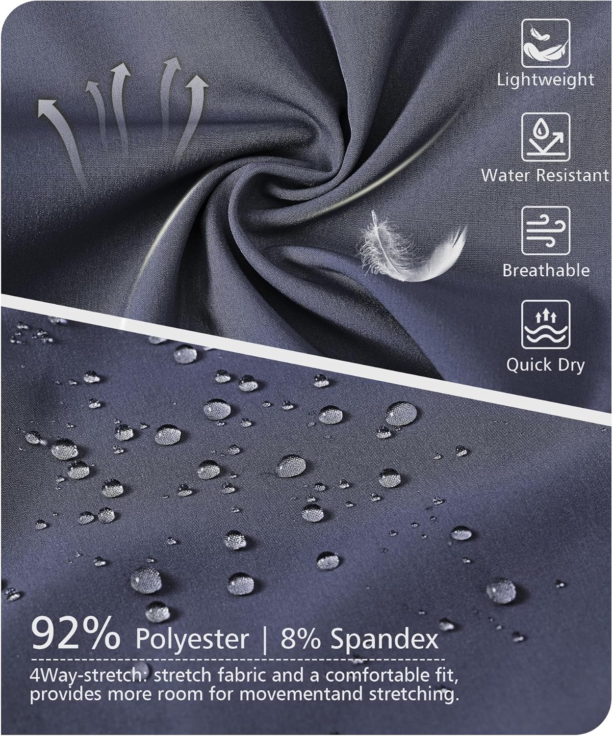 Thumbnail 3 de Zoofly Men's Sweatpants: Breathable Quick-Dry Joggers for Active Outdoors
