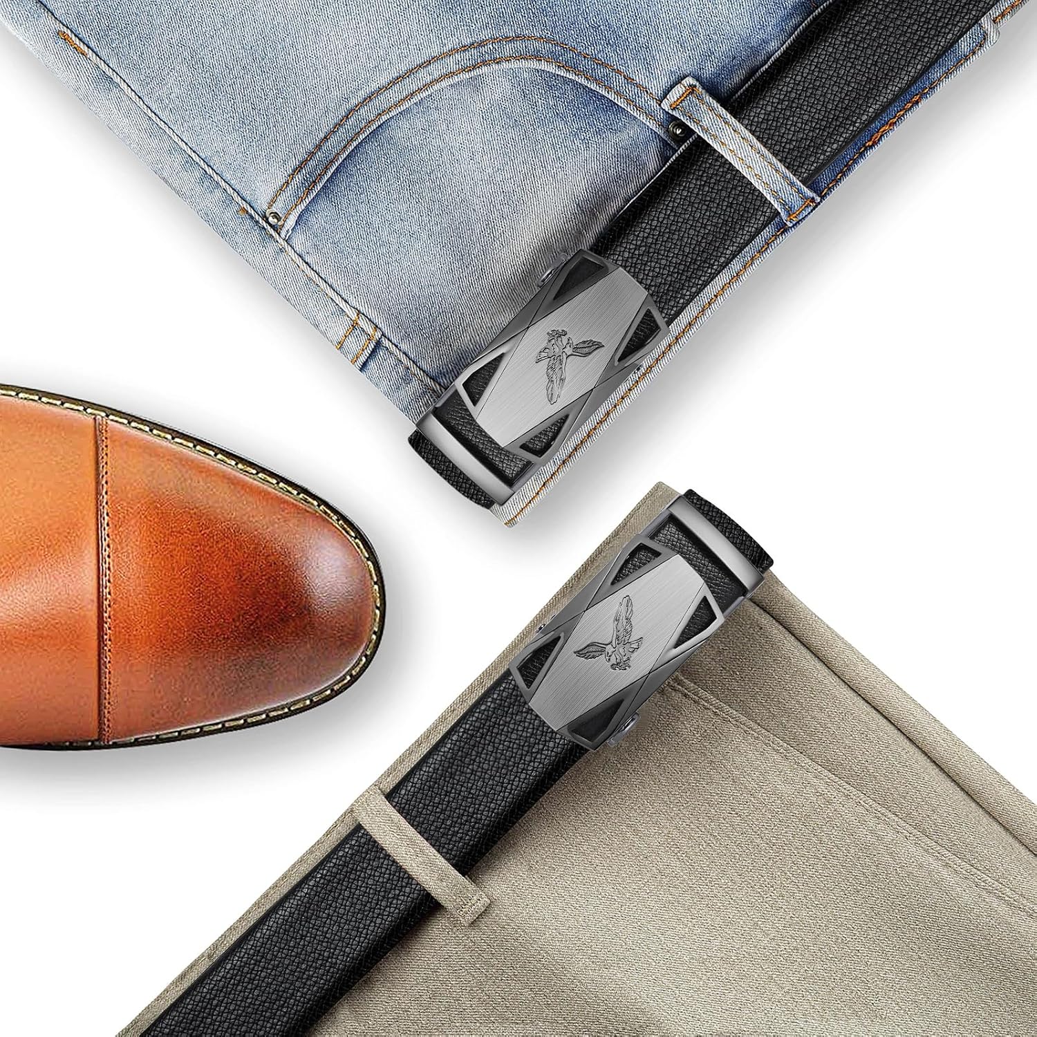 Thumbnail 5 de ITIEZY Ceinture Homme Cuir 35 mm