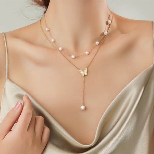 Thumbnail 8 de Trinckle Pearl Necklace for Women — Gold Pearl Choker with 14.5" + 3" Extender