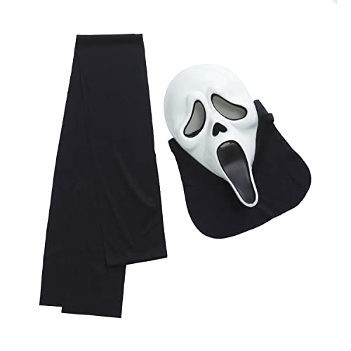 Thumbnail 5 de Fun World Ghost Face Style Adult Costume Set with Black Hooded Robe and Mask