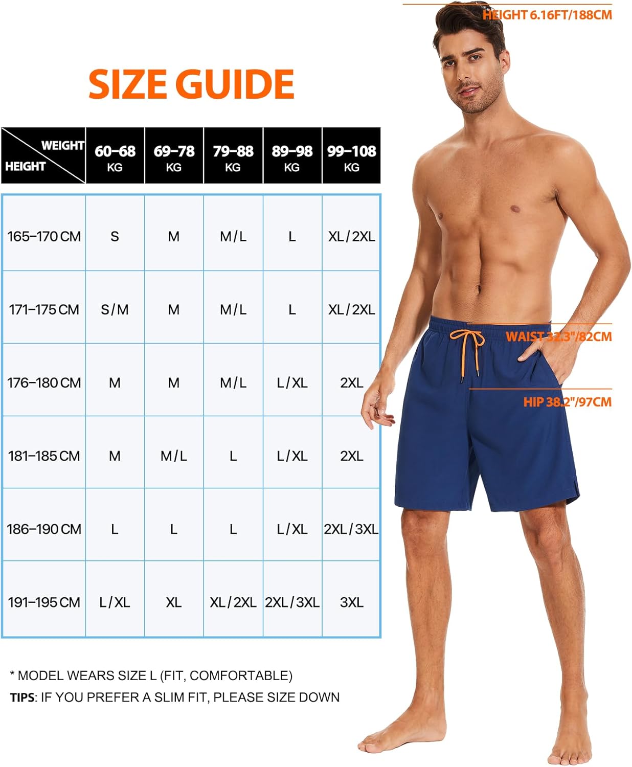 Thumbnail 5 de YUTYTH Men’s Swim Shorts Quick Dry