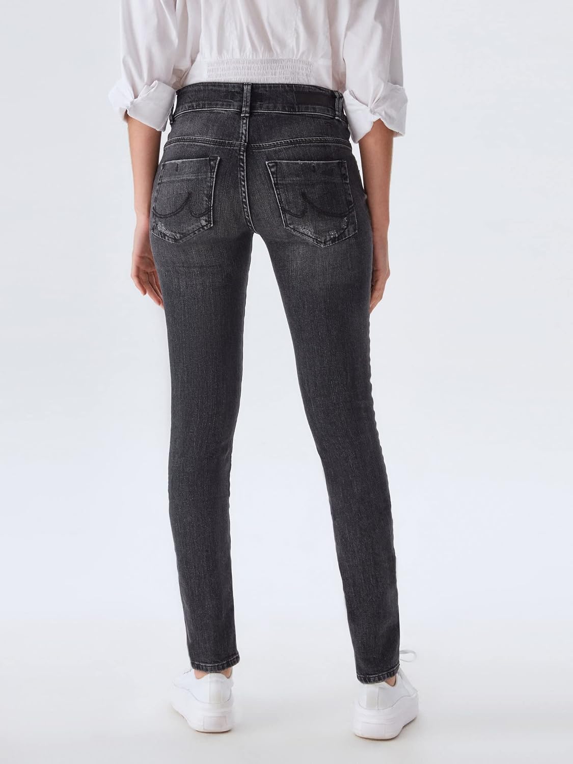 Detalle de LTB Damen Jeans Molly M Super Slim Fit – Blau Juana Wash W24–W34 Stretch