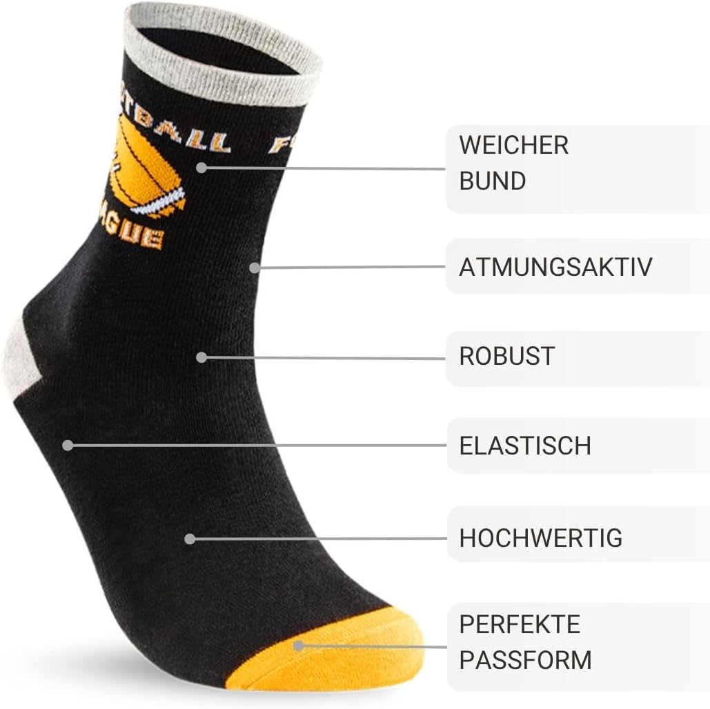 Thumbnail 3 de sockenkauf24 10 Paar Kinder Socken aus Baumwolle für Jungen & Mädchen