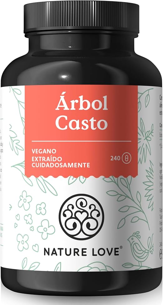 Detalle de NATURE LOVE® Vitex Agnus Castus 240 Cápsulas Veganas