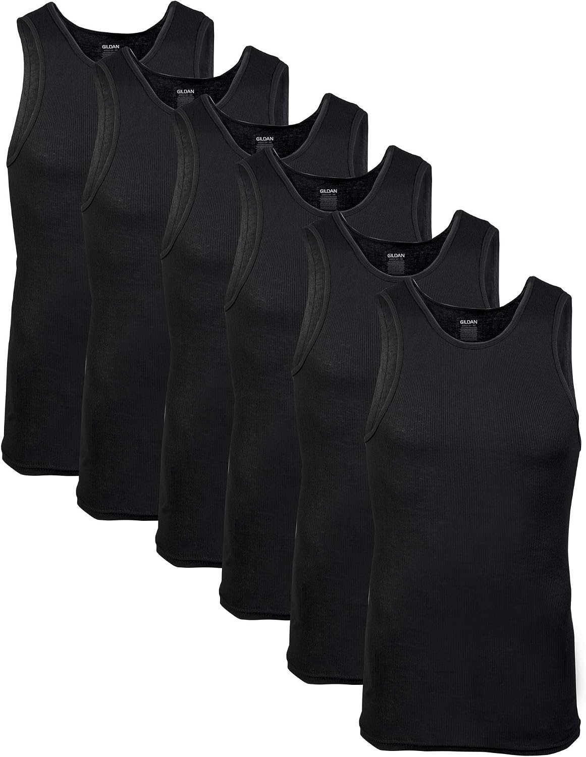 Thumbnail 4 de Gildan Men's A-Shirts Tank Multipack 3-pack