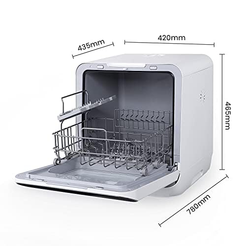 Detalle de COMFEE Lavastoviglie Libera Installazione, 3 coperti, 7+3 programmi – Bianco