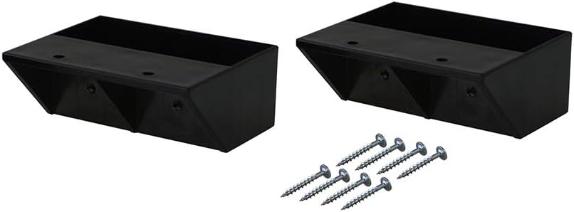 Detalle de 平安伸銅工業 LABRICO DXK-2 2×4棚受シングル マットブラック 2個入り