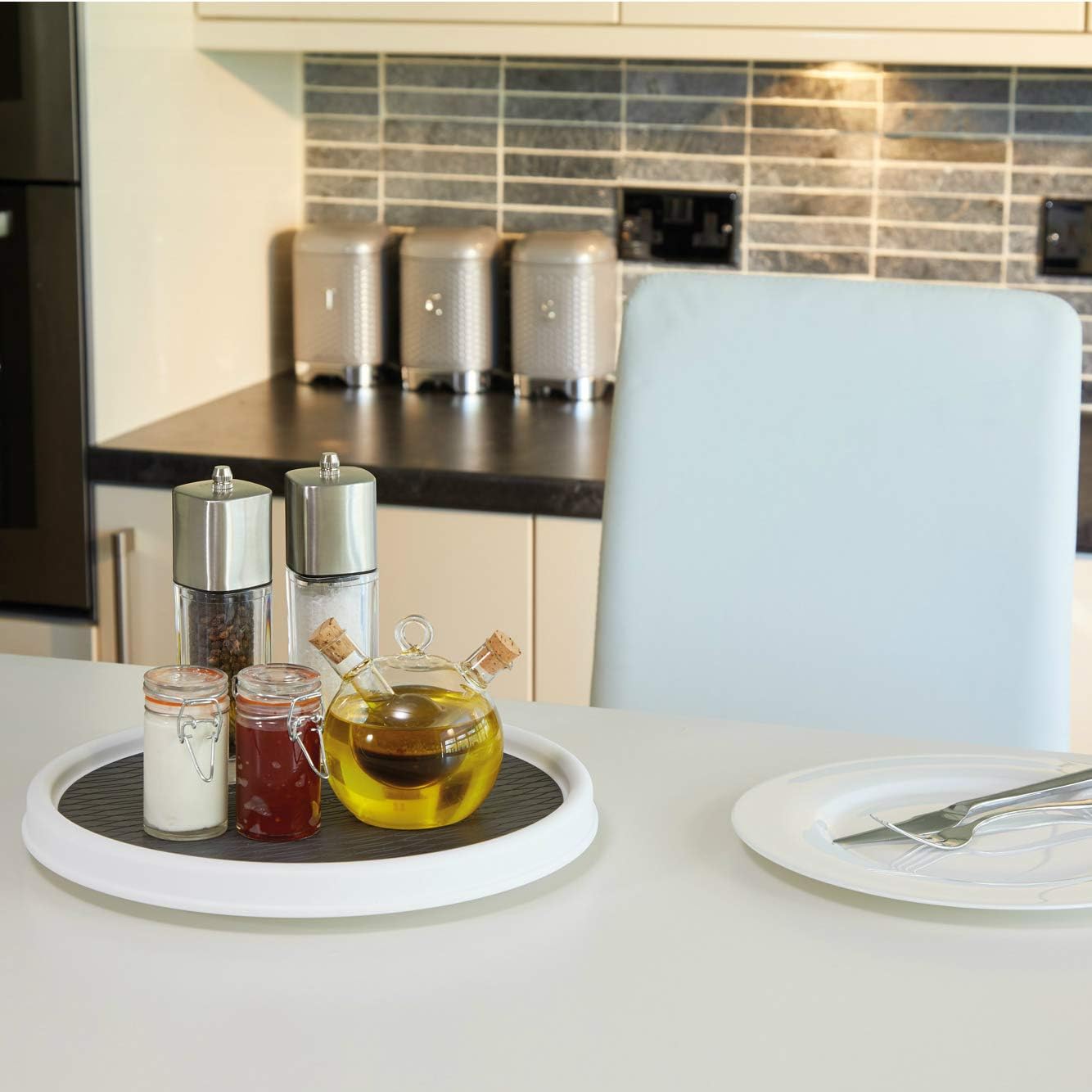 Thumbnail 4 de Copco Basics Lazy Susan Turntable, 30 cm Plastic Cupboard Organiser