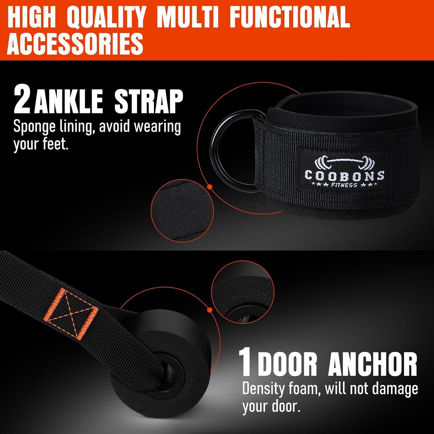 Thumbnail 6 de 175lb Resistance Bands with Handles 🏋️♀