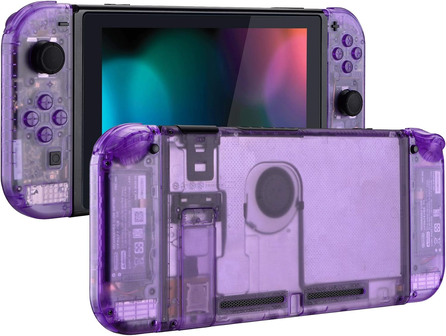 Detalle de eXtremeRate jasnofioletowa obudowa do Nintendo Switch i Joy-Conów z ABS