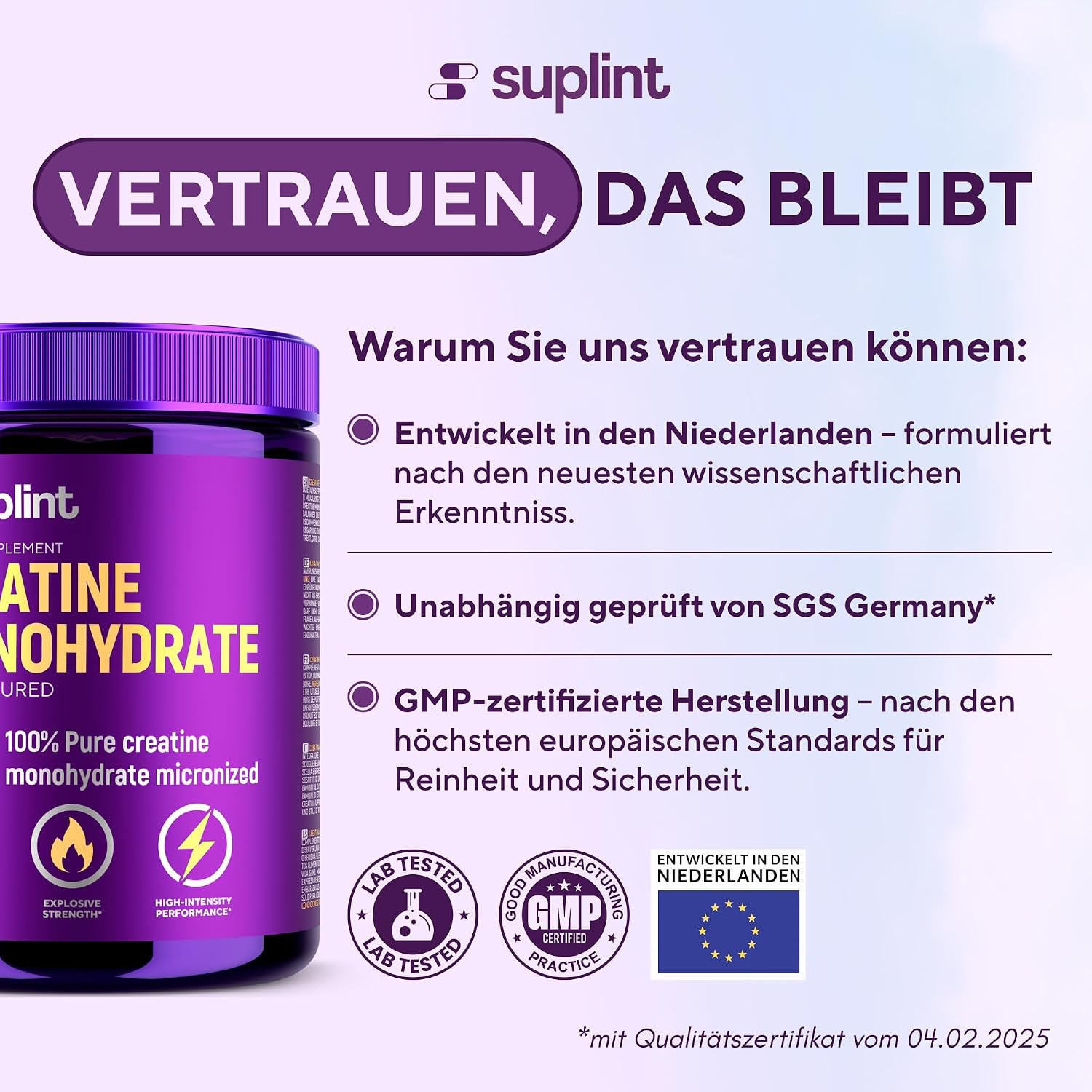 Detalle 2 de Mikronisiertes Creatin Monohydrat Pulver 500 g