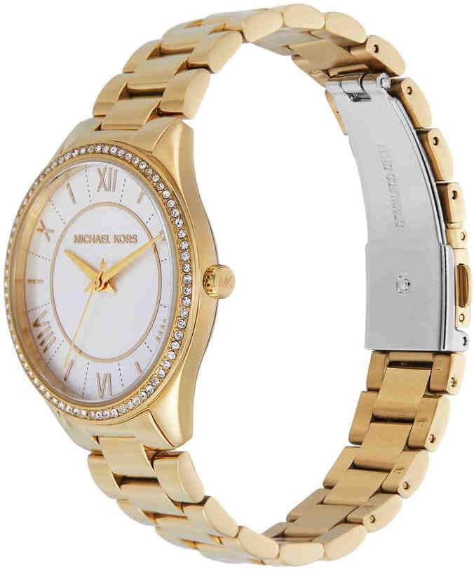 Thumbnail 1 de Michael Kors Lauryn da donna: Orologio quartz con cassa da 33 mm e cinturino in acciaio dorato