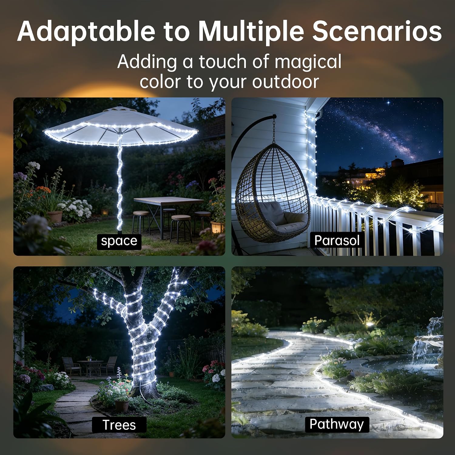 Thumbnail 6 de Solar Rope Lights, 2-Pack