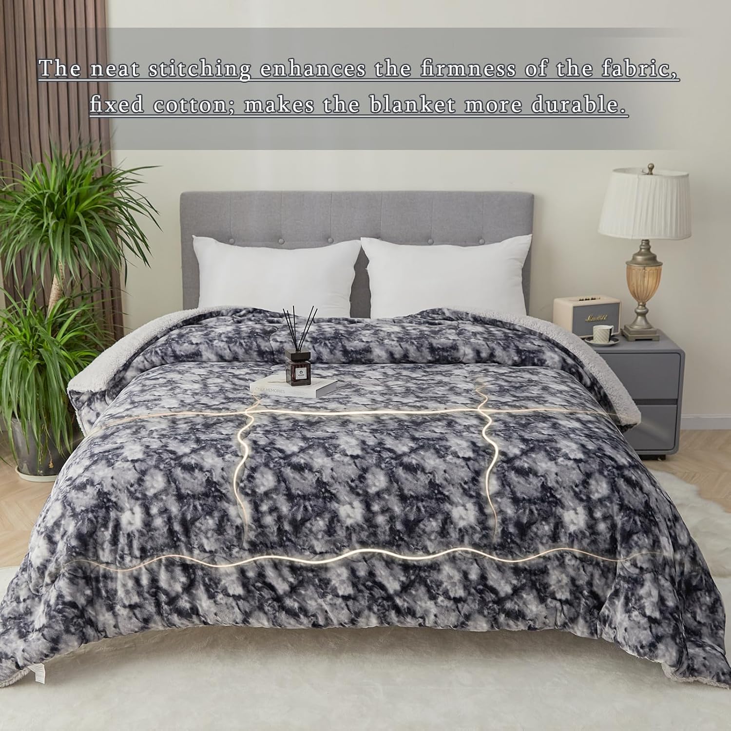 Thumbnail 2 de CHOSHOME Couverture 220x240cm Couverture Sherpa 🛋