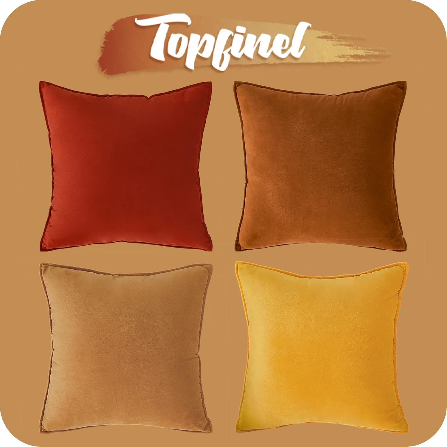 Thumbnail 4 de Housse de coussin Topfinel 60x60 jaune ⚙
