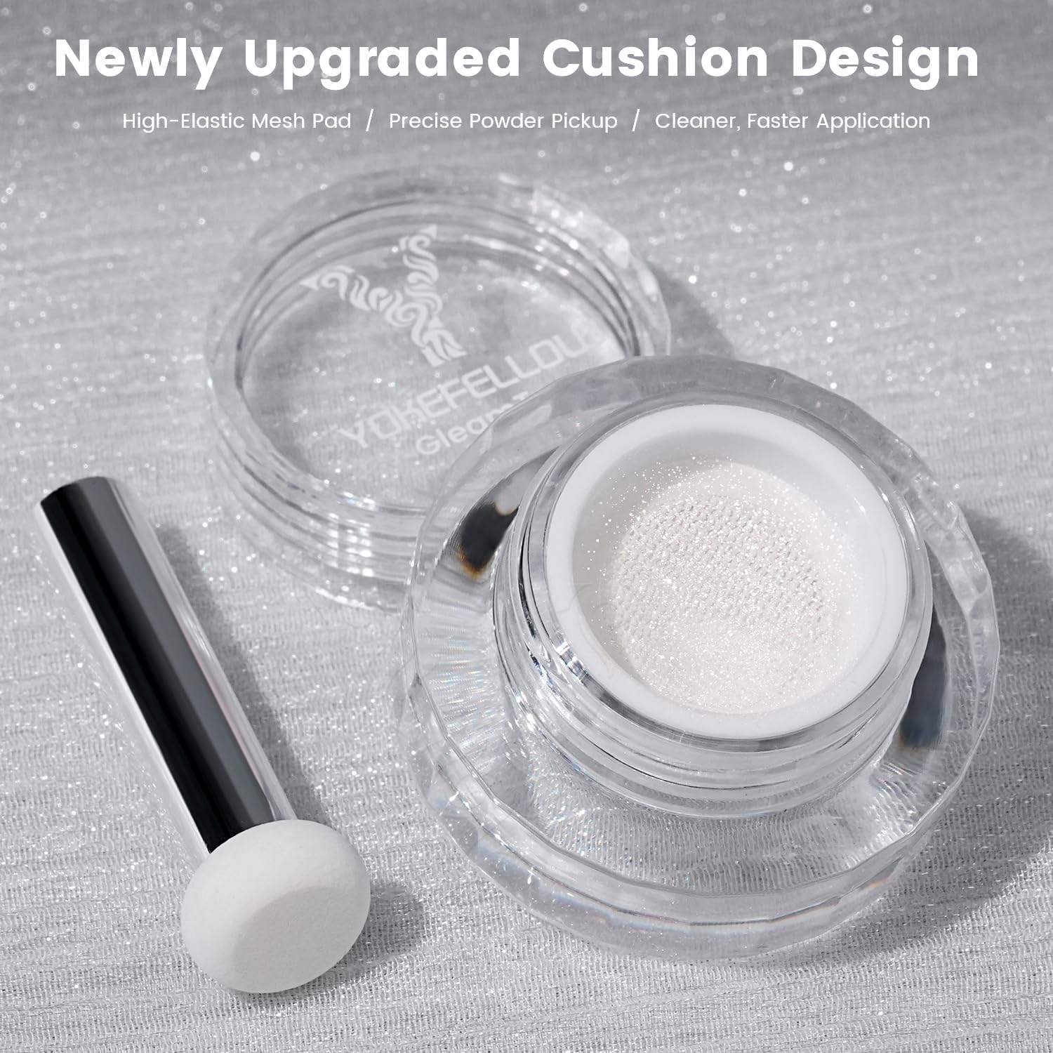 Thumbnail 4 de YOKE FELLOW GleamTap GT211 Magic White Chrome Nail Powder