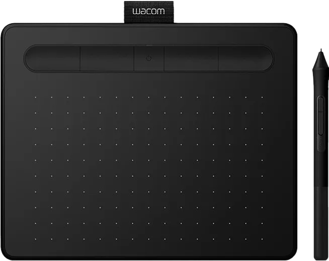 Wacom Intuos S Schwarz Grafiktablett, 20 x 16 cm