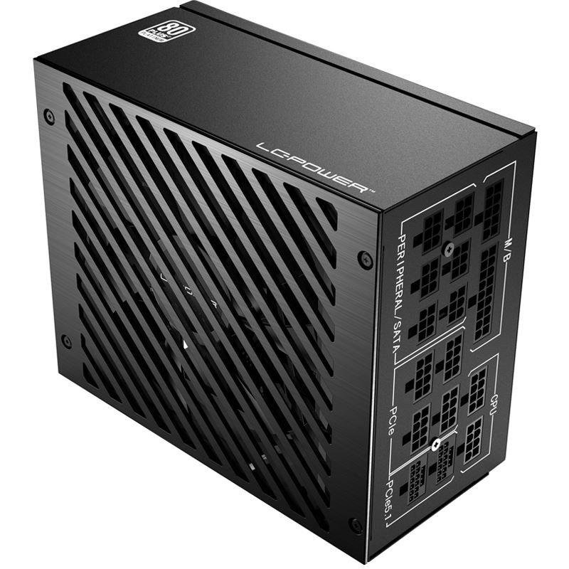 Detalle de LC-Power LC1000P V3.1, fuente modular de 1000 W 80 Plus Platinum