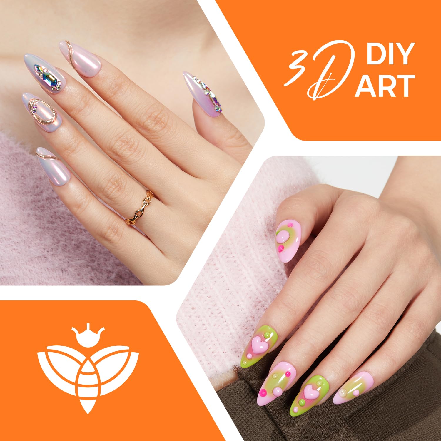 Detalle 2 de modelones 3D Nail Gel Kit 9g ๐