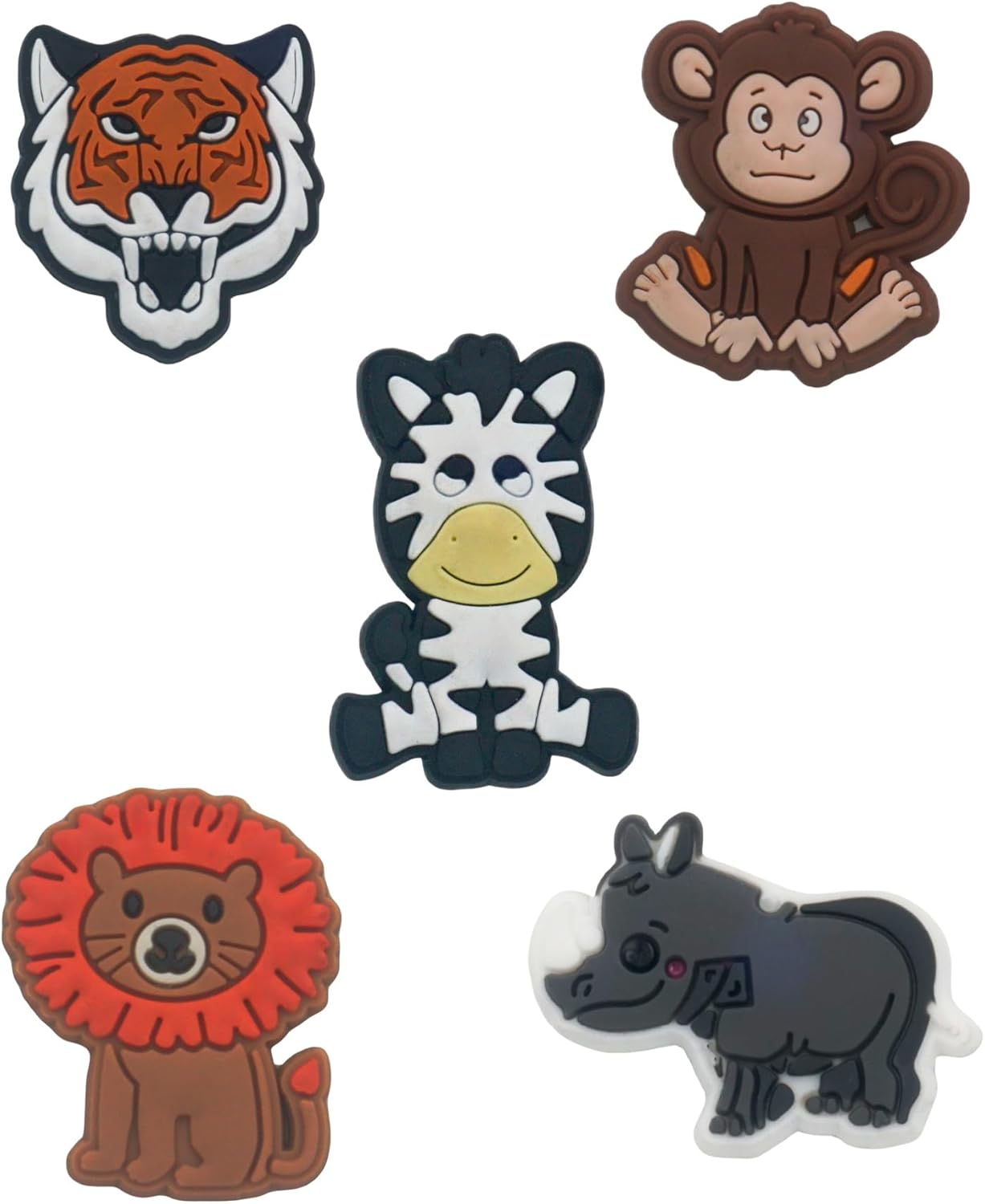 Thumbnail 2 de SAFITOYA Jungle Animals PVC Shoe Decoration Charms — 20 Pack