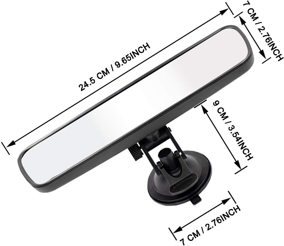 Detalle 2 de LECAMEBOR Universal Thickened Anti-glare HD Rear View Mirror