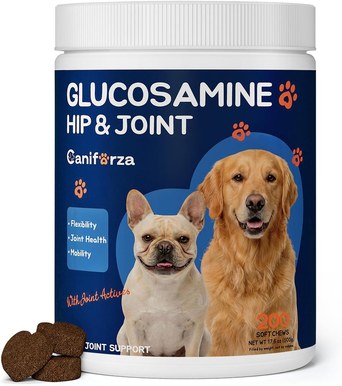 Detalle de Caniforza Dog Joint Supplement, 200 Soft Chews