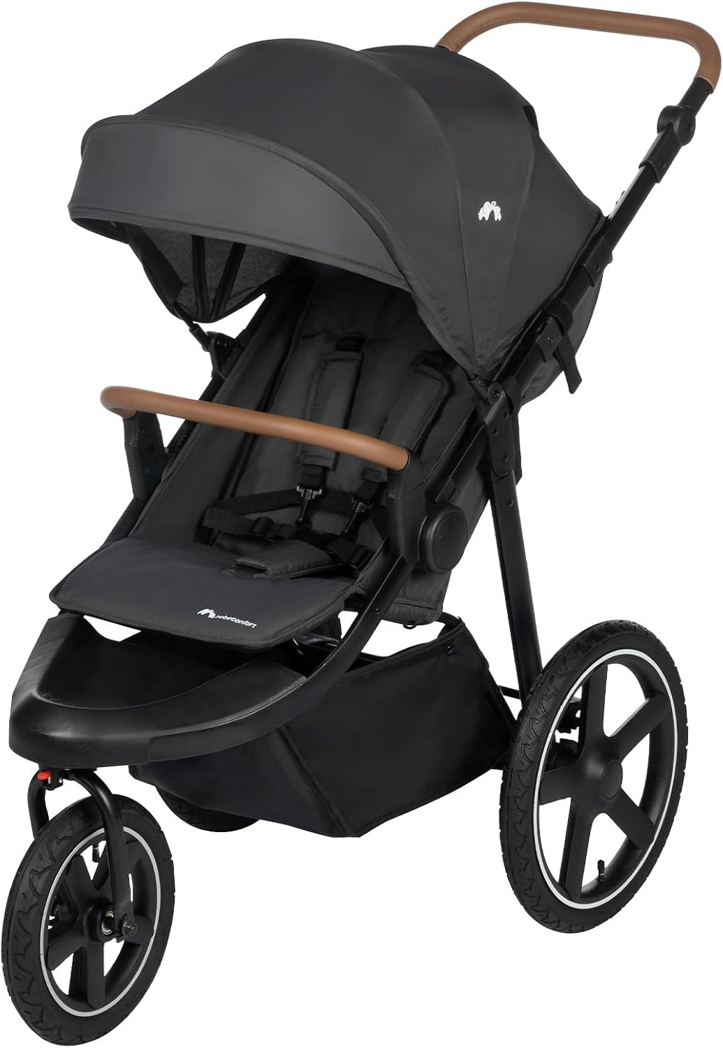 Detalle de Bebeconfort Cloudy – Passeggino 3 Ruote con Ruote Grandi, reclinabile e pieghevole, 0–4 anni, Mineral Graphite