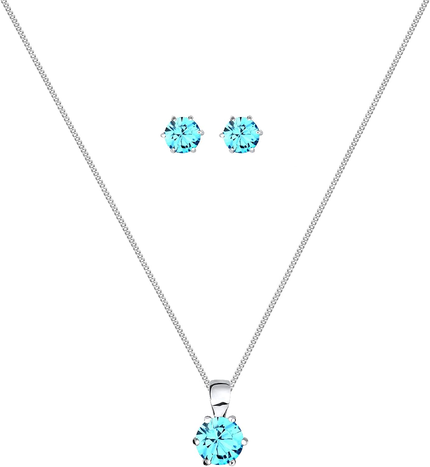 Detalle 2 de Elli Schmuckset Solitär Anhänger Ohrstecker 💍