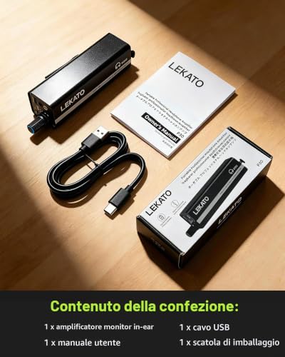 Thumbnail 6 de LEKATO In Ear Monitor Amplificatore P30: Selettore Stereo/Mono