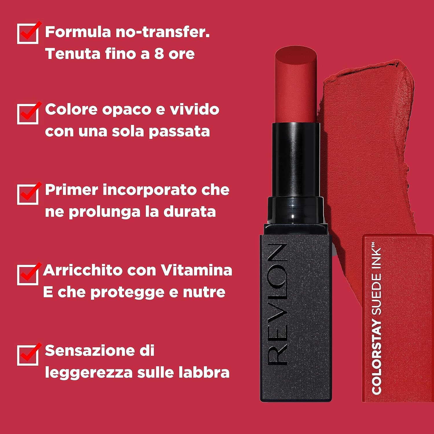 Detalle 2 de Revlon ColorStay Suede Ink Lipstick 016 Bread Winner – rossetto opaco a lunga durata