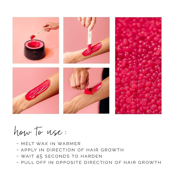 Detalle 2 de KoluaWax EXPSFD000600 Hard Wax Beads, 1 lb, Dragon Fruit, All-Over Use
