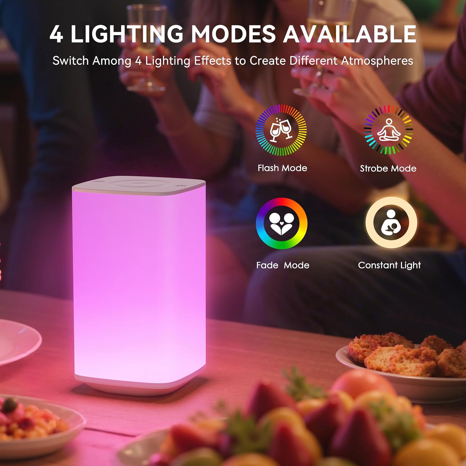 Thumbnail 4 de Auxmir Night Light, 4000mAh touch table lamp