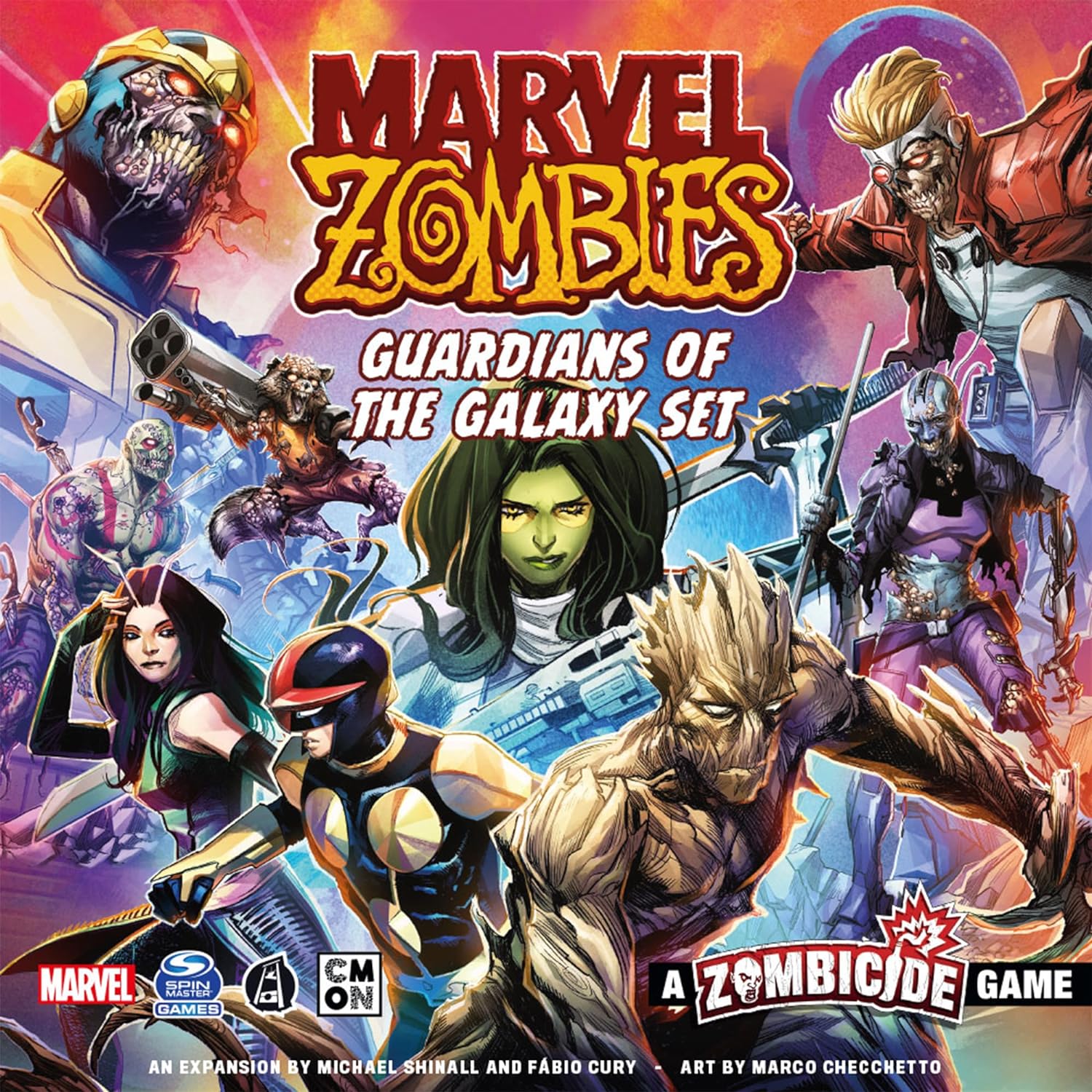 Detalle 2 de CMON Marvel Zombies: Strażnicy Galaktyki – rozszerzenie do gry Zombicide