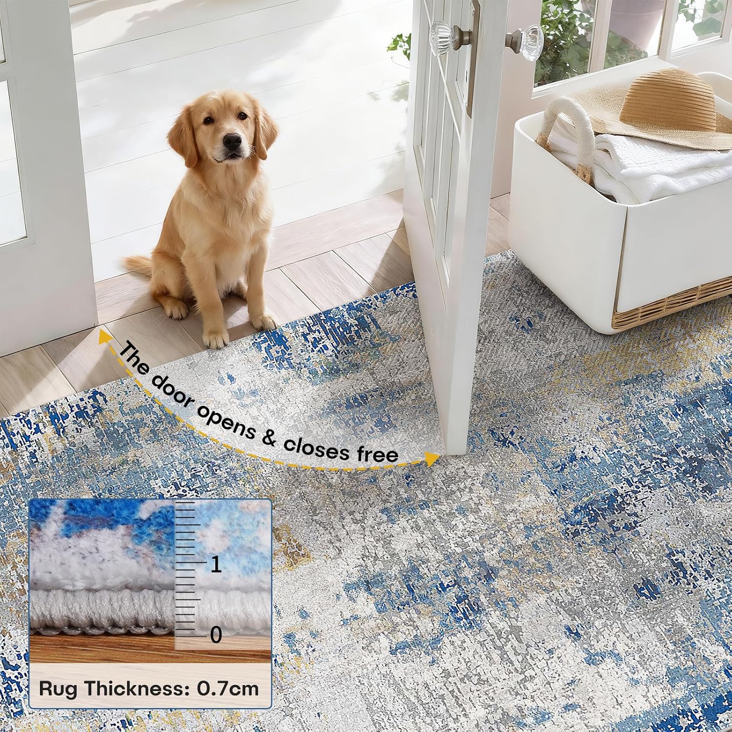 Detalle 2 de SOANNY Living Room Rug 200x290 cm low pile