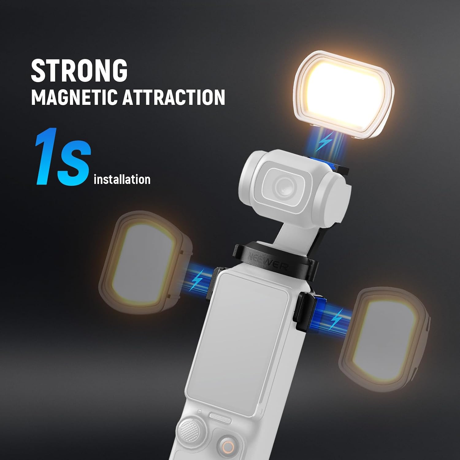 Detalle de NEEWER M21 Magnetic Mini LED Light 200mAh