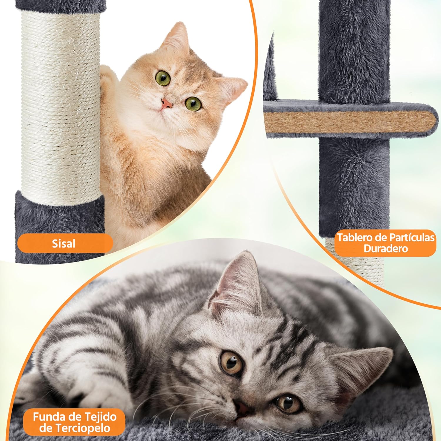 Thumbnail 4 de Yaheetech Árbol Rascador 158 cm para gatos