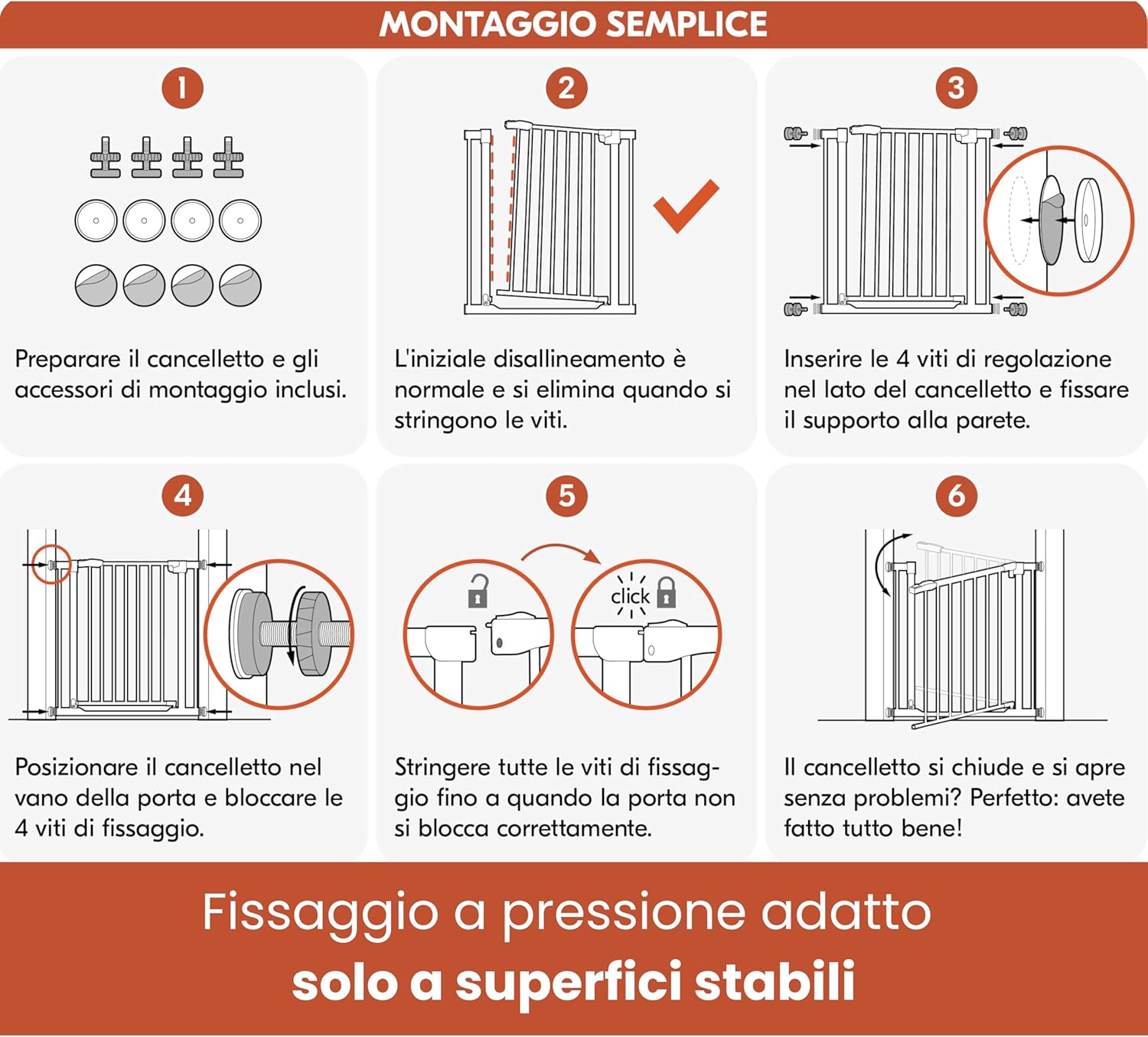 Thumbnail 6 de hauck Open N Stop 2 + Estensione da 21 cm – Cancelletto interno regolabile 96–101 cm, Grigio Scuro