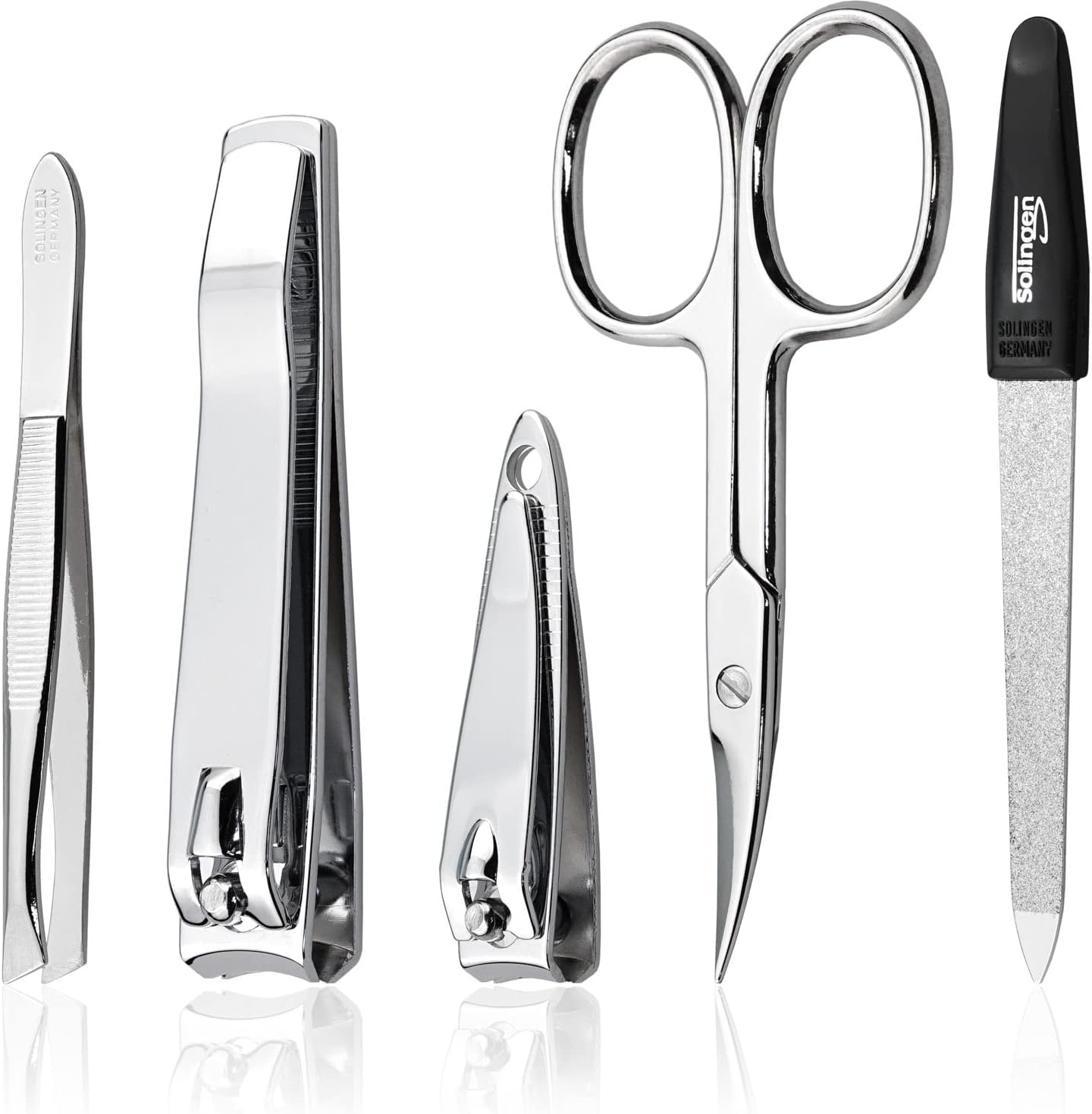 Thumbnail 3 de marQus kit manucure pedicure professionnel 5pc – étui en cuir véritable, outils Solingen