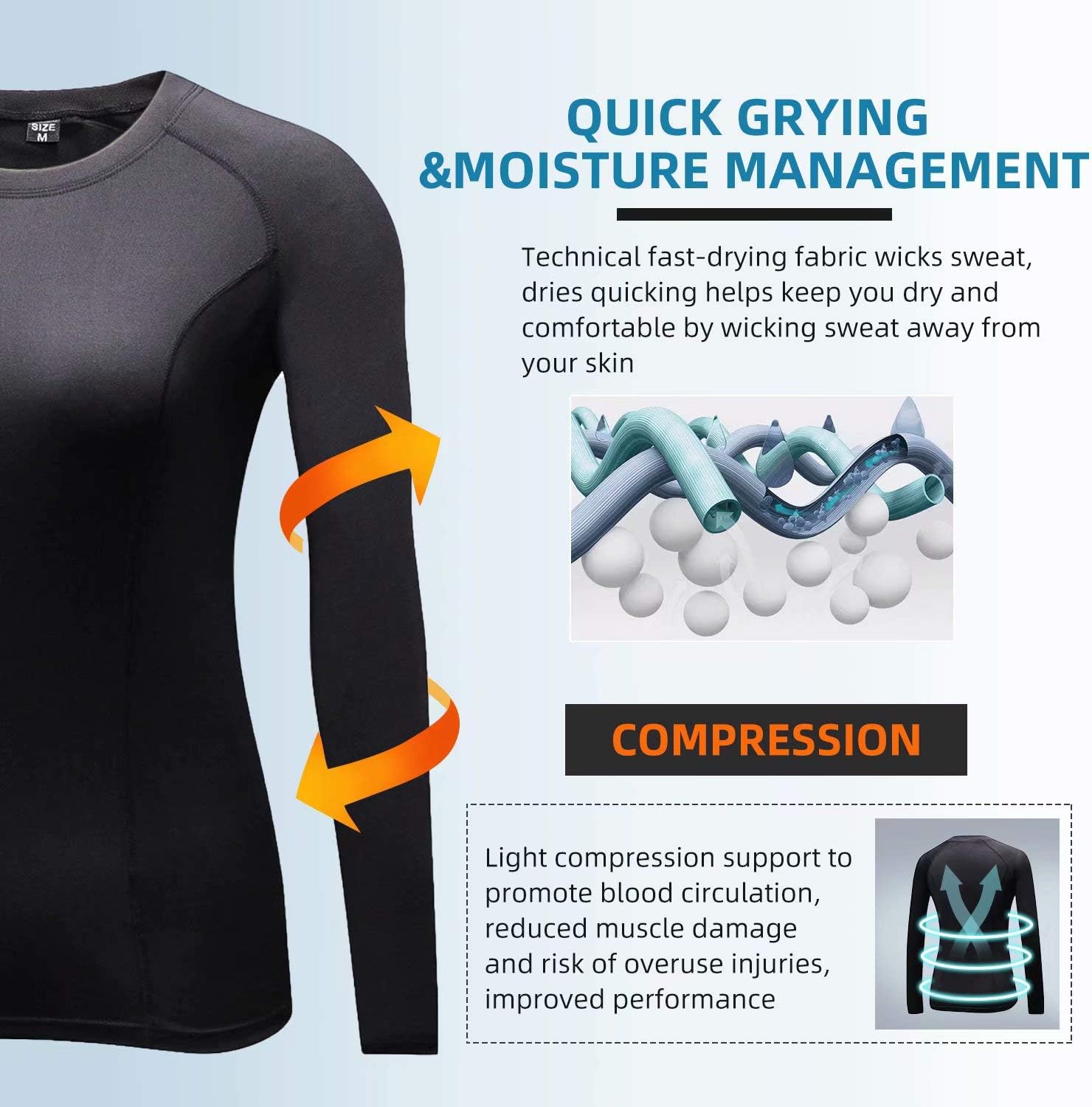 Thumbnail 5 de Sillictor Women's Thermal Base Layer Top for Sports