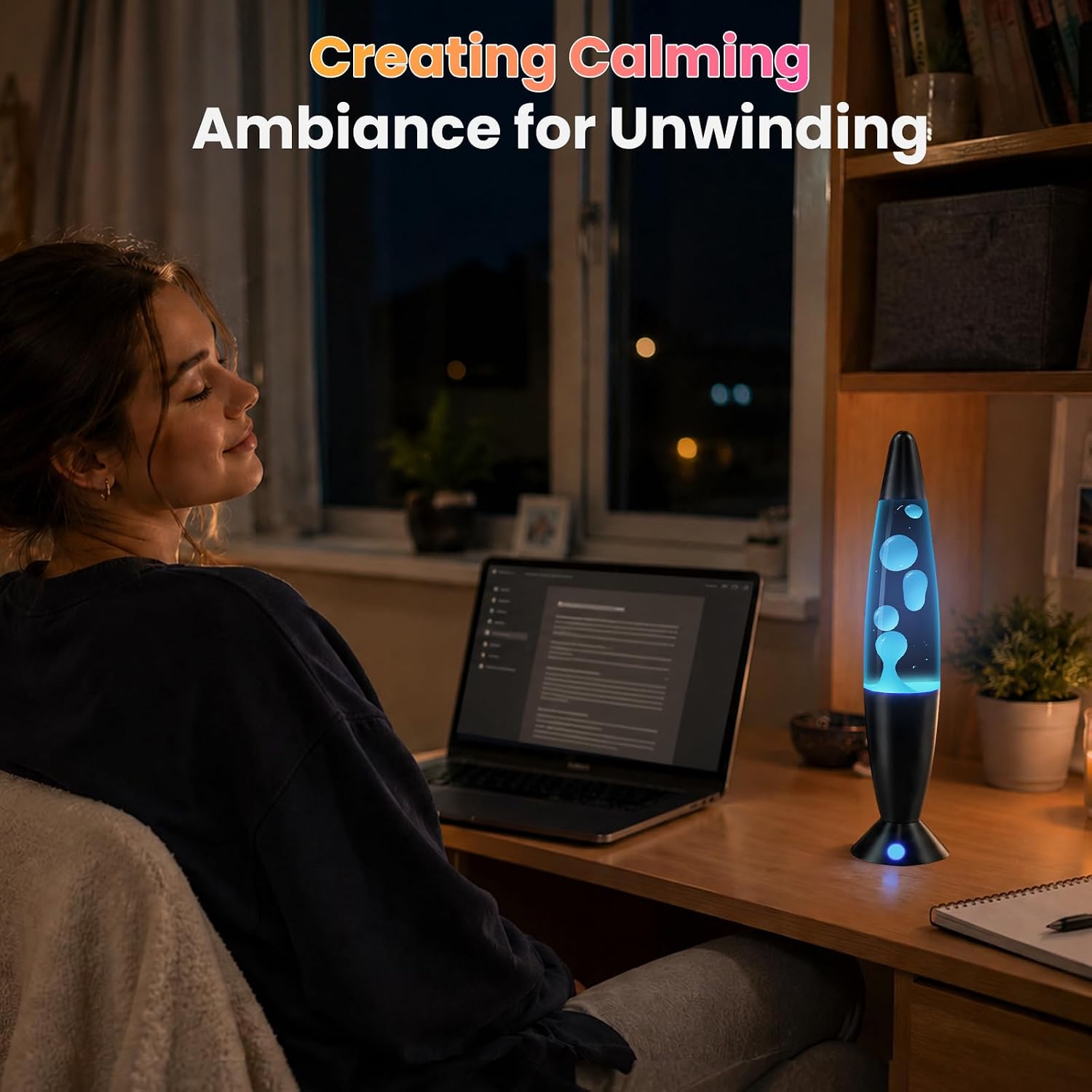 Detalle de Soarling 6122D-Y LED Liquid Motion Lamp, 17 Colours, 8-Hour Timer