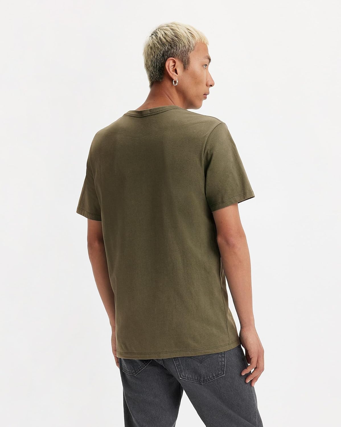 Detalle de Levi's SS Original Housemark Tee Maglietta Uomo: morbidezza, stile e una firma iconica