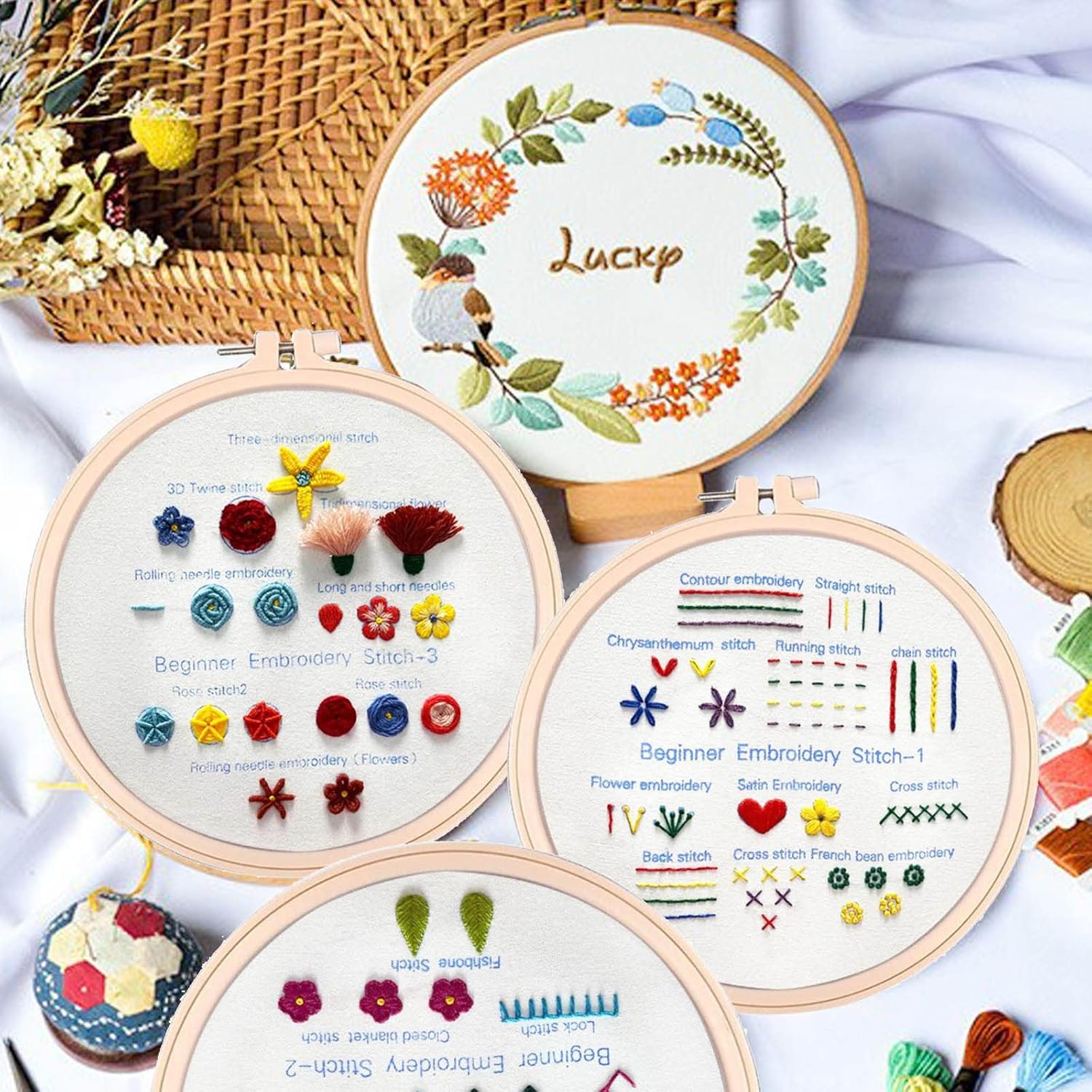 Thumbnail 1 de VINTAGE EMBROIDERY V.E Anfänger Stickerei-Kit