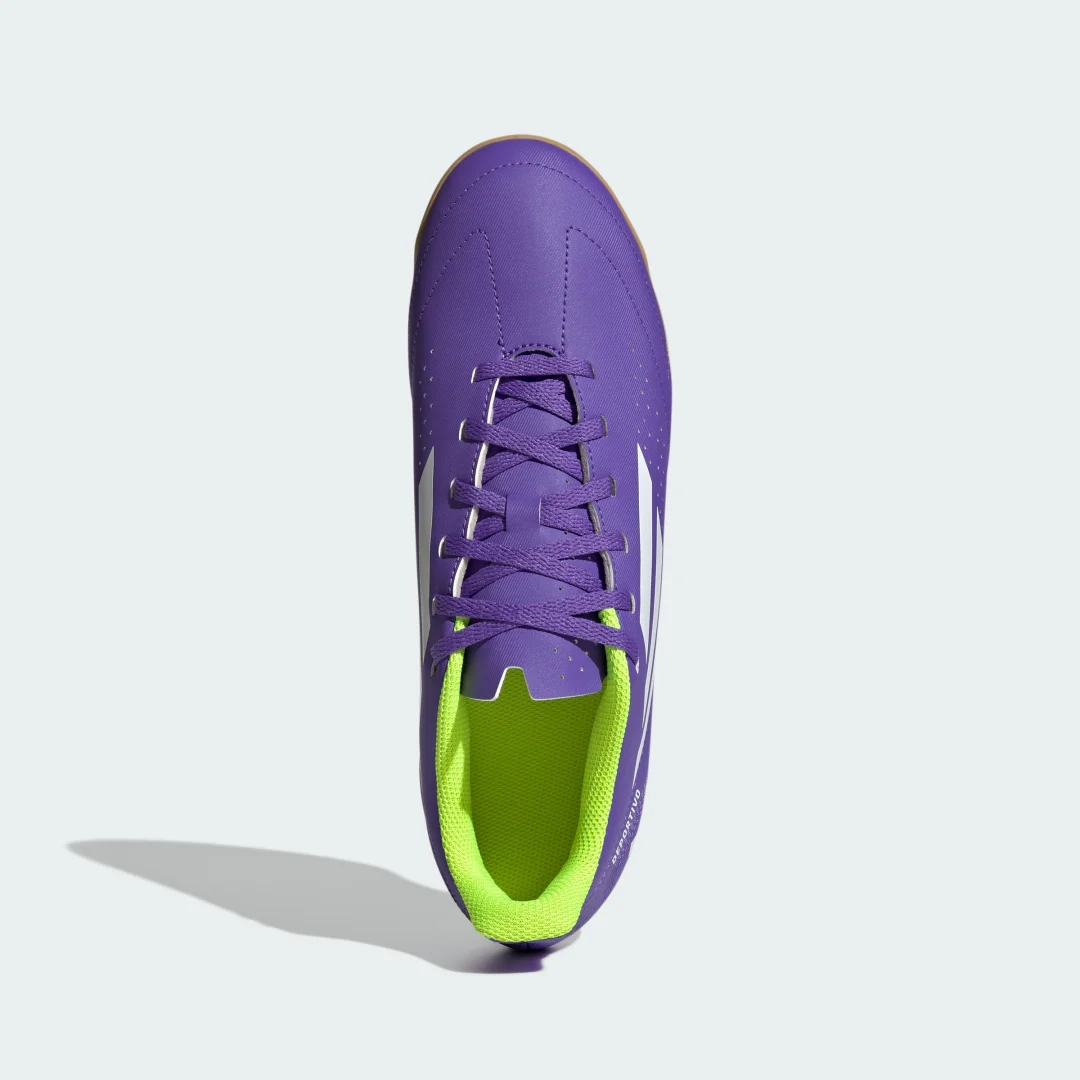 Detalle de Adidas Deportivo II Indoor: zapatilla de fútbol sala para interiores en violeta
